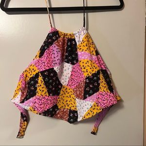 Patchwork Bathing Suit Top